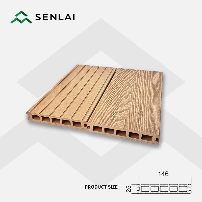 Embossed Square Hole WPC Decking